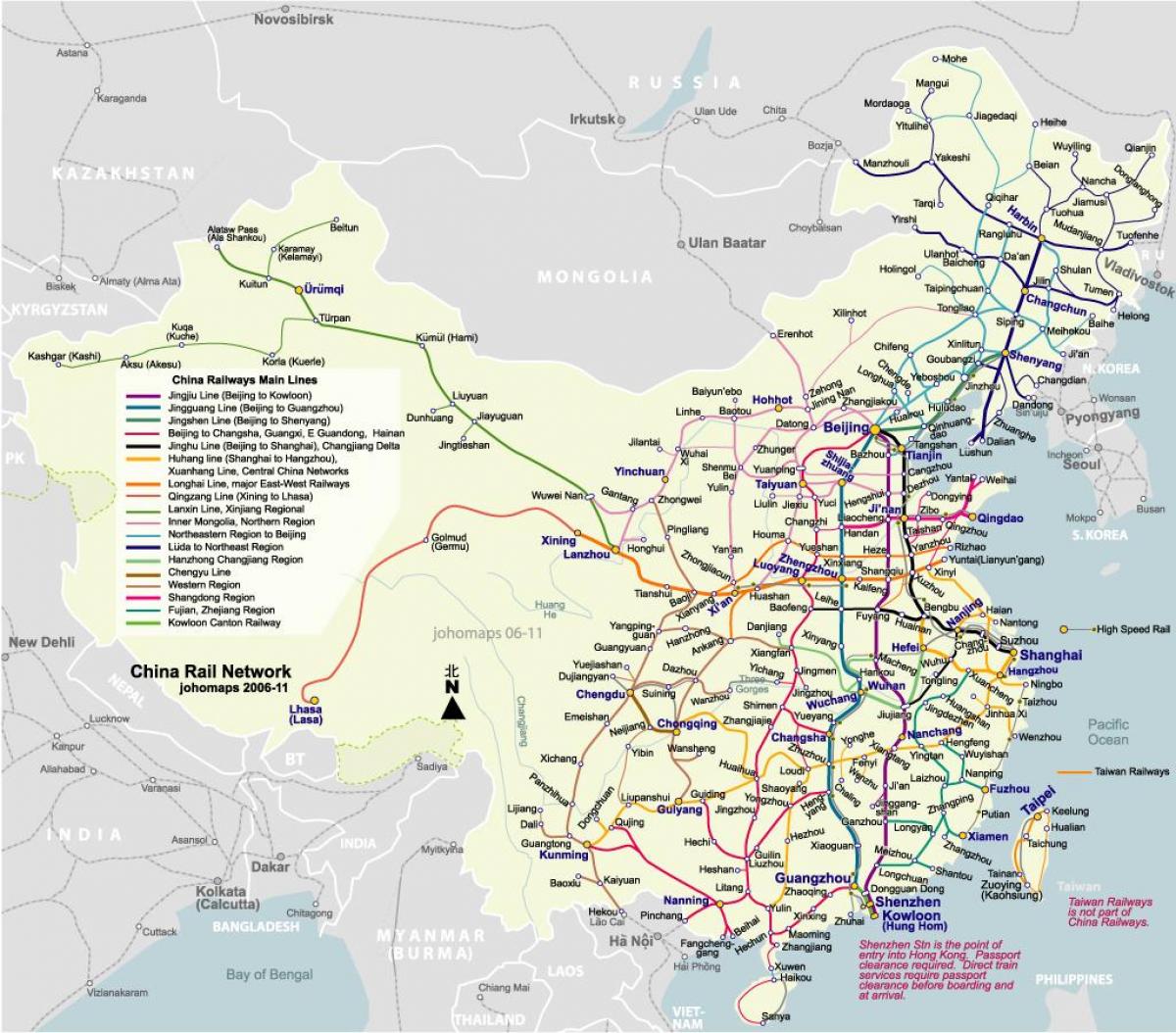 Ferroviaria di pechino mappa