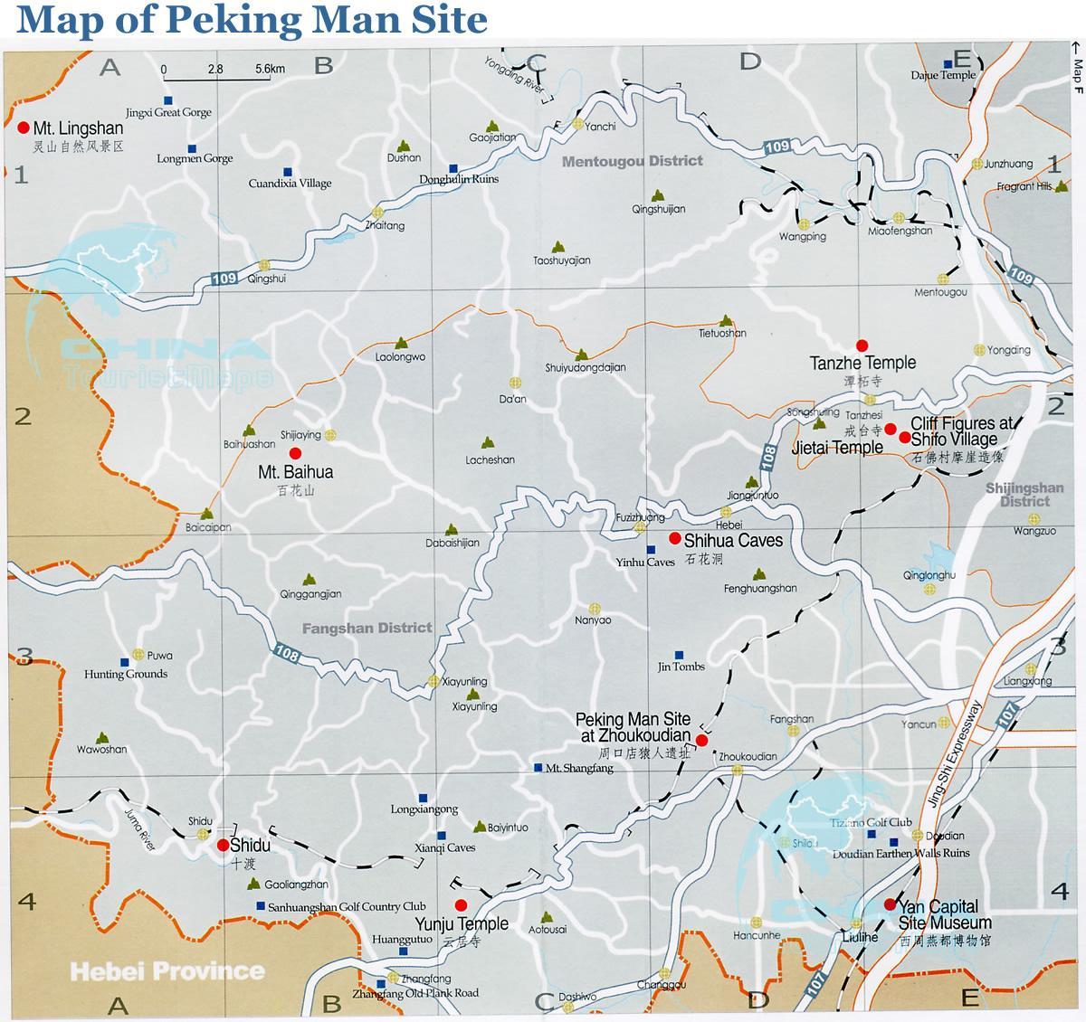 mappa di Pechino