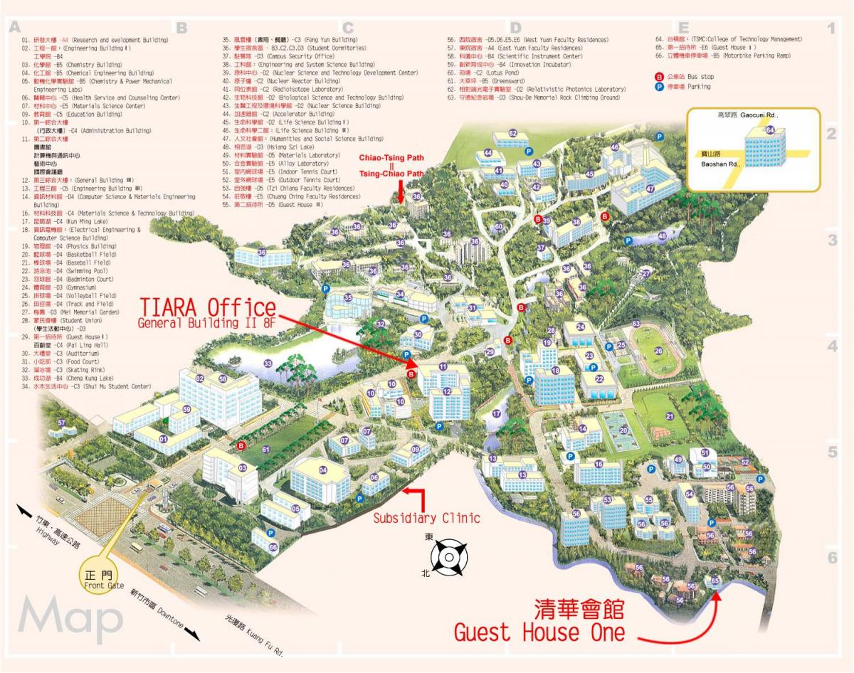 tsinghua university campus mappa