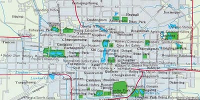 Mappa della città di Pechino
