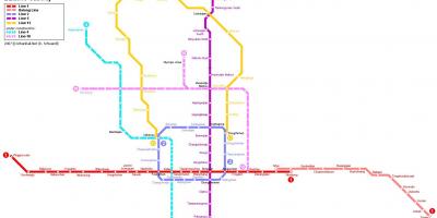 Mappa di Pechino e la città sotterranea