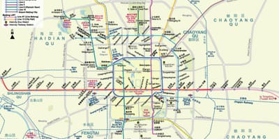 Mappa della metropolitana di pechino