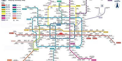 Pechino metropolitana stazione mappa