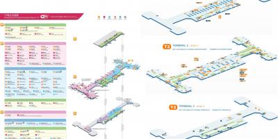 Beijing airport terminal 2 mappa