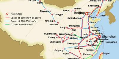 Shanghai treno proiettile mappa